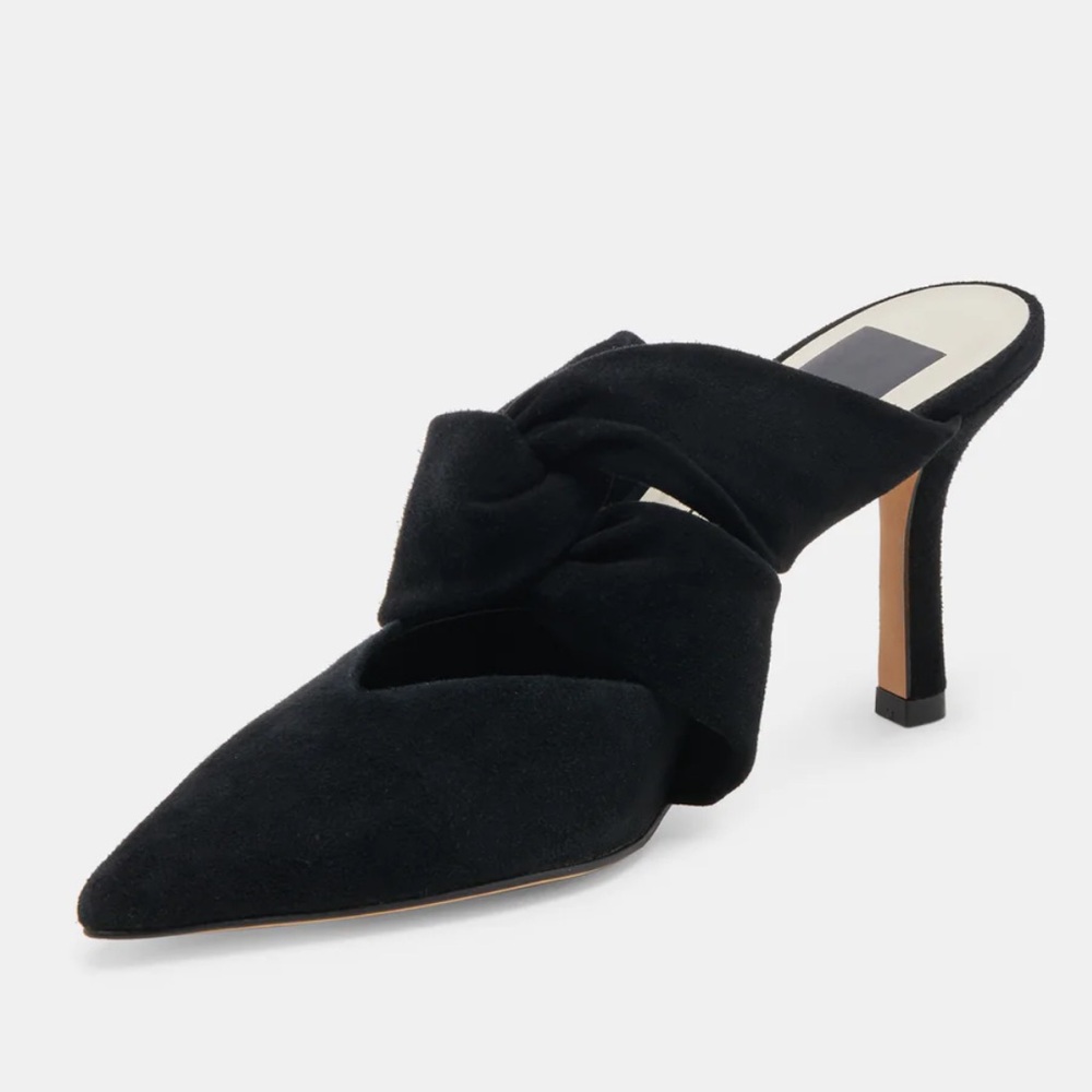 Dolce Vita Black Heels with Knotted Detail